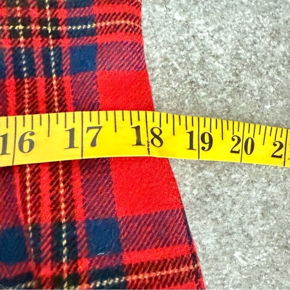 Vintage PENDELTON Red Tartan Wool Plaid Blazer Jacket Women’s Size 10 - Picture 7 of 11